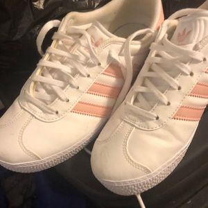 Pink and White Adidas